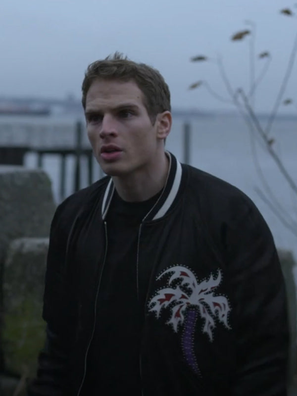 Brayden Weston Power Book II Ghost S04 Black Varsity Jacket