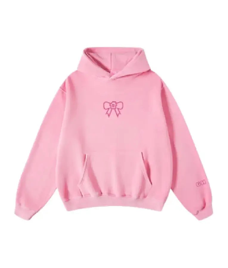Glow House Pink & White Oversized Hoodie