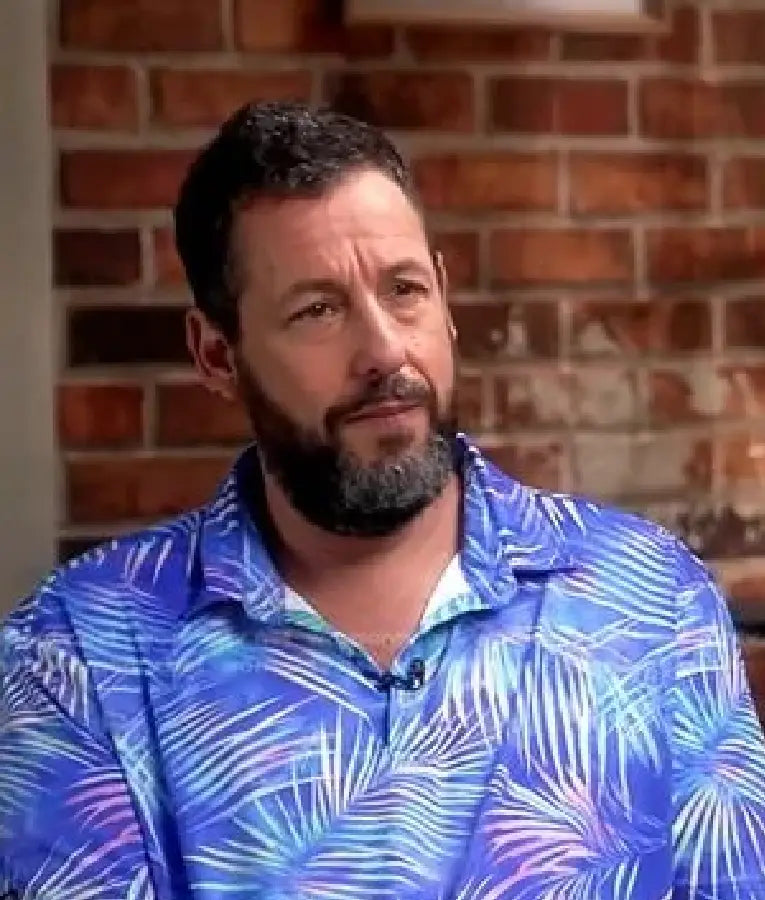Good Morning America Adam Sandler Leaf Print Polo Shirt