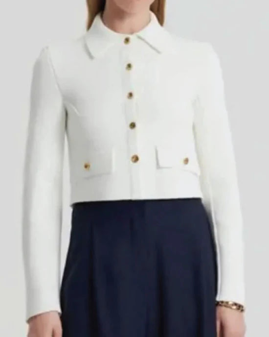 Good Morning America Rebecca Jarvis Cropped Jacket
