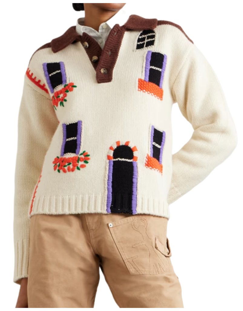 Good Morning America 2025 Chris Perfetti House Print Sweater