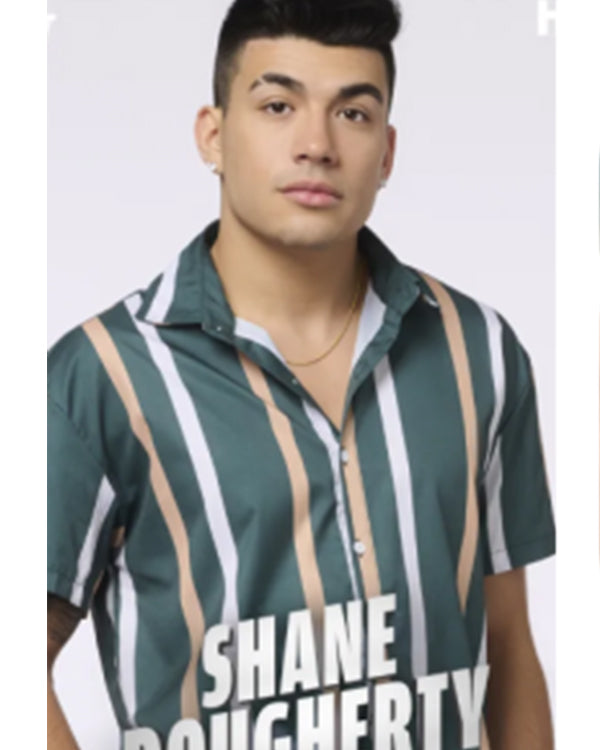 Got To Get Out 2025 Promo Shane Dougherty Green Striped Shirt
