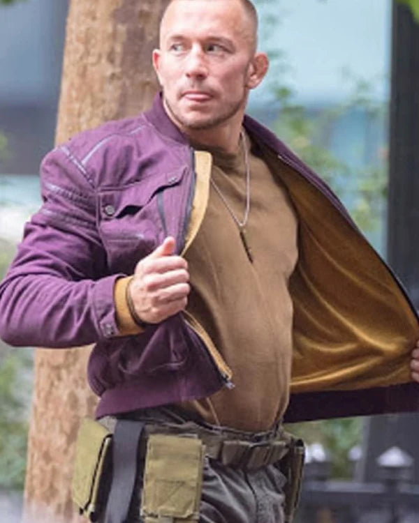 Grab Georges St-pierre The Falcon And The Winter Soldier Batroc Jacket