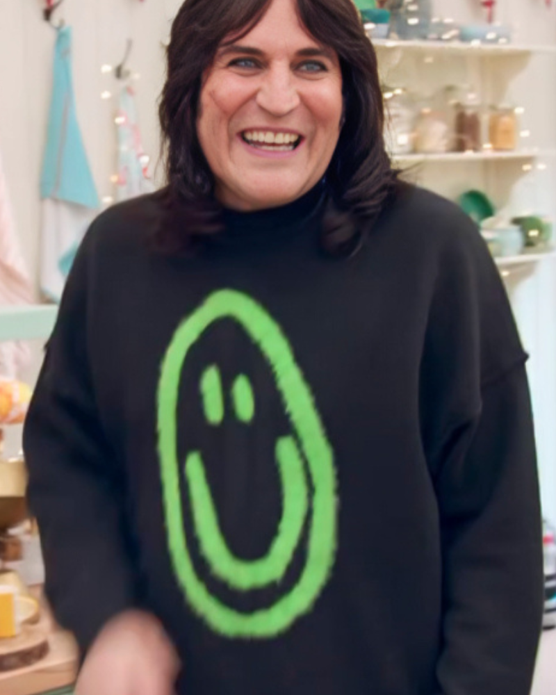 Great British Bake Off Noel Fielding Smiley Jumper