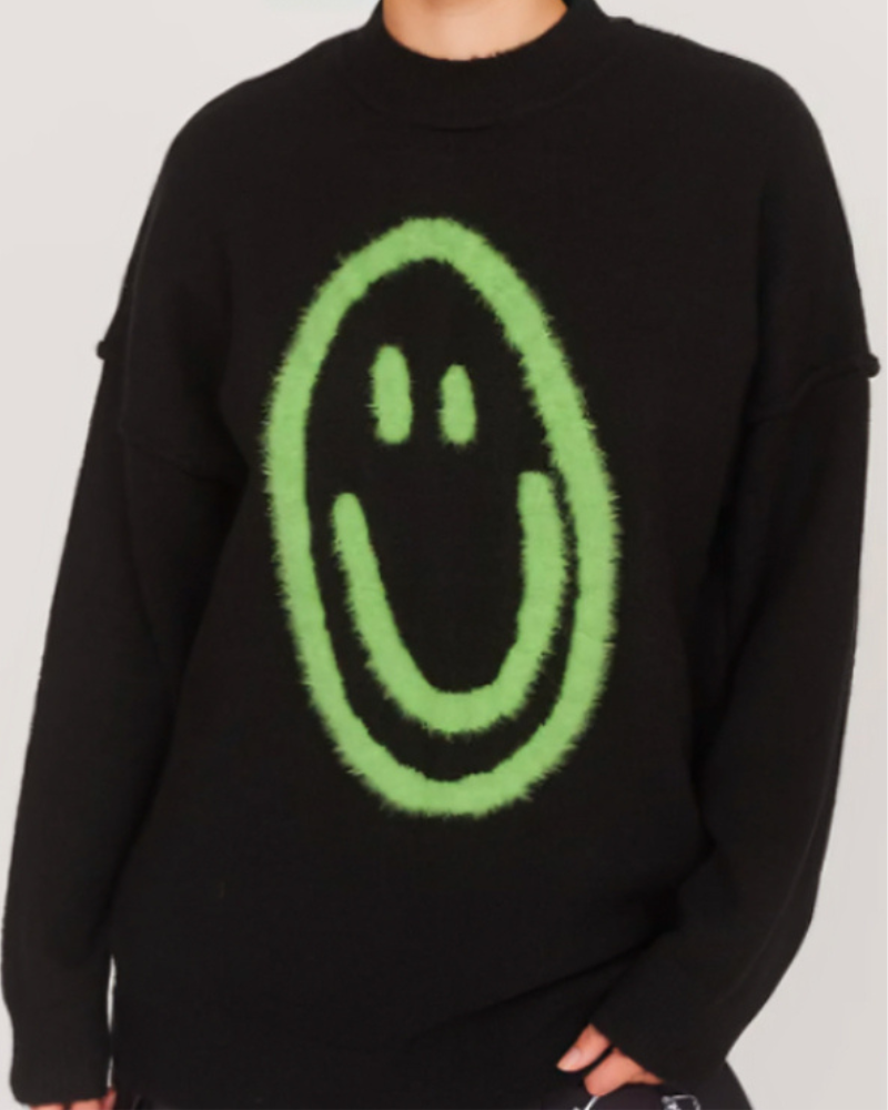 Great British Bake Off Noel Fielding Smiley Jumper