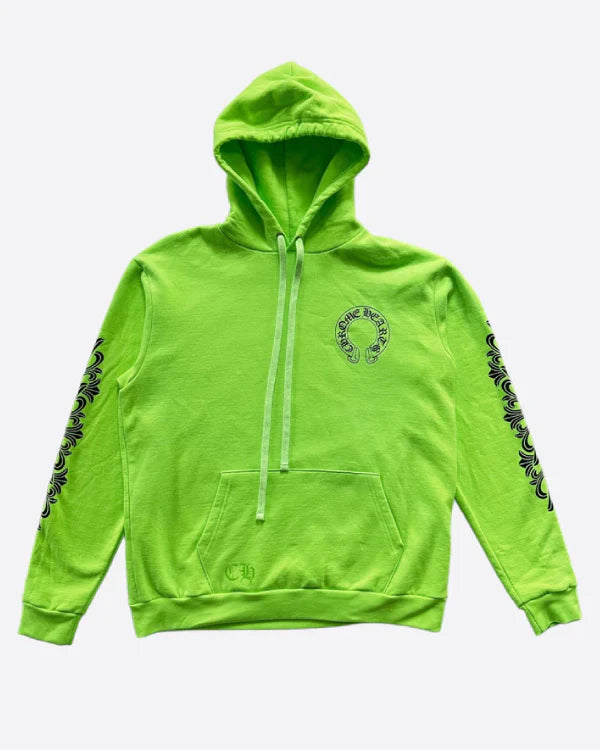 Green & Black Horseshoe Logo Hoodie