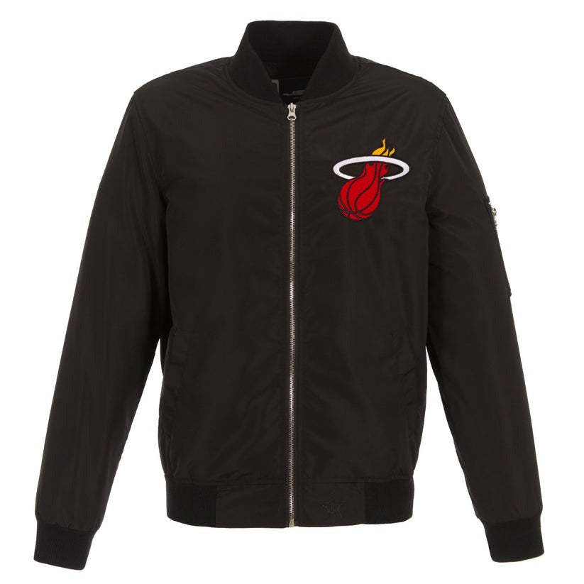 Miami Heat Nylon Bomber Jacket