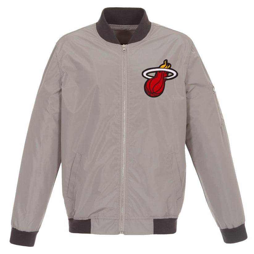 Miami Heat Nylon Bomber Jacket