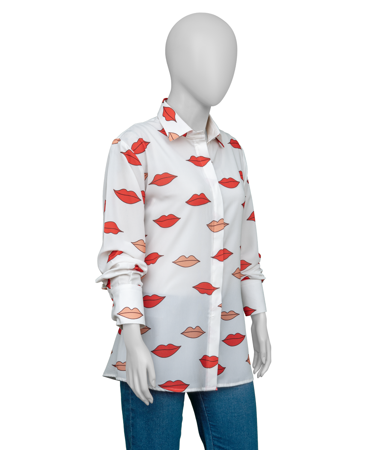 Hacks S04 Jean Smart Lips Printed Blouse