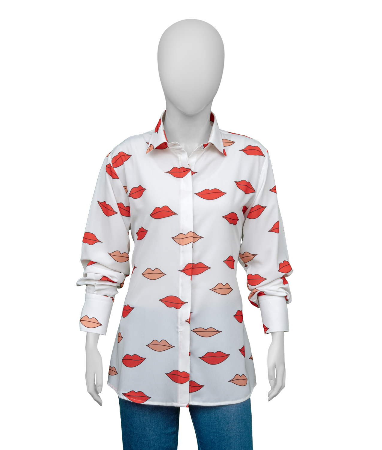 Hacks S04 Jean Smart Lips Printed Blouse