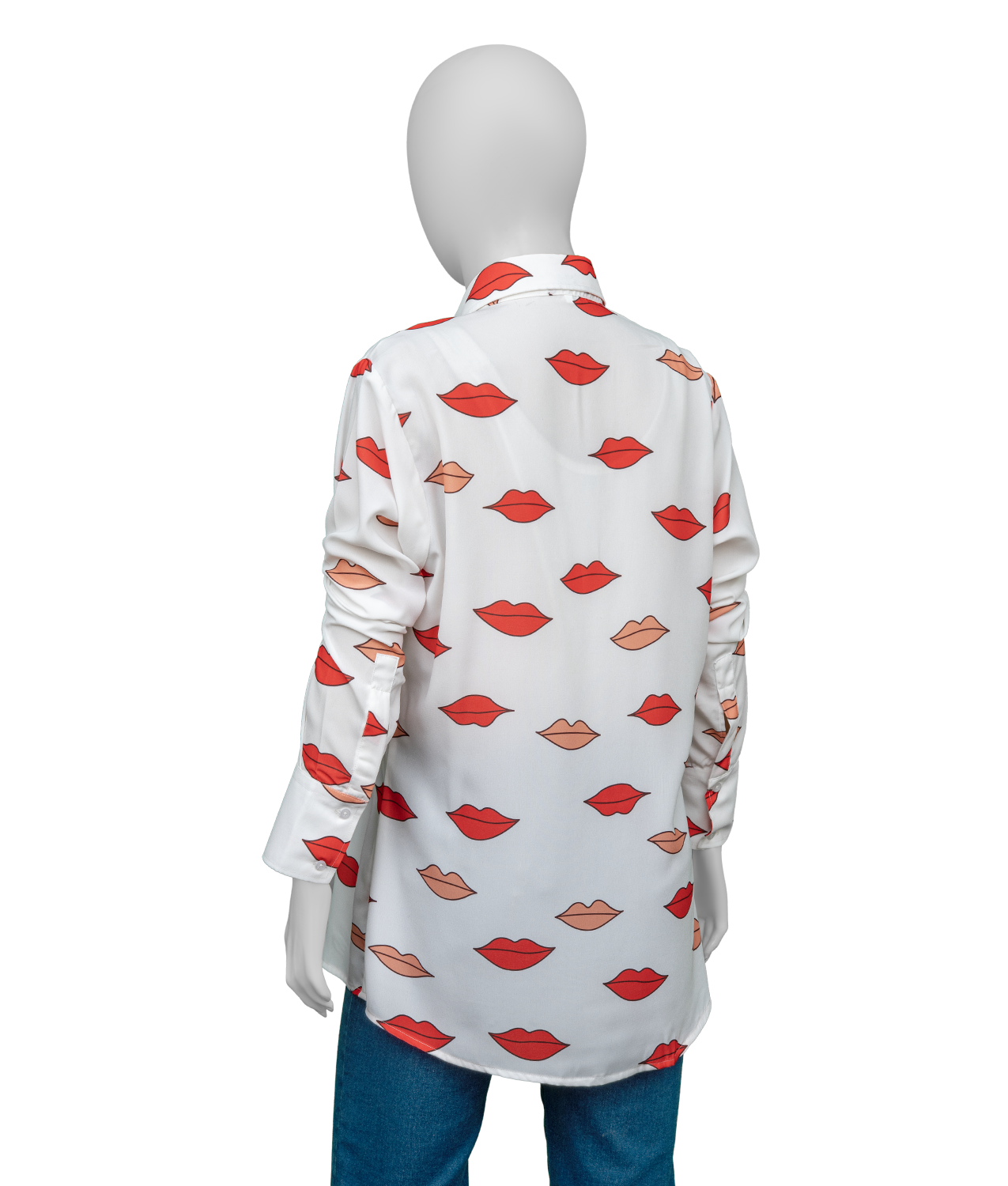 Hacks S04 Jean Smart Lips Printed Blouse