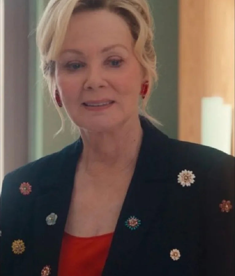 Hacks S4 Jean Smart Floral Beaded Blazer
