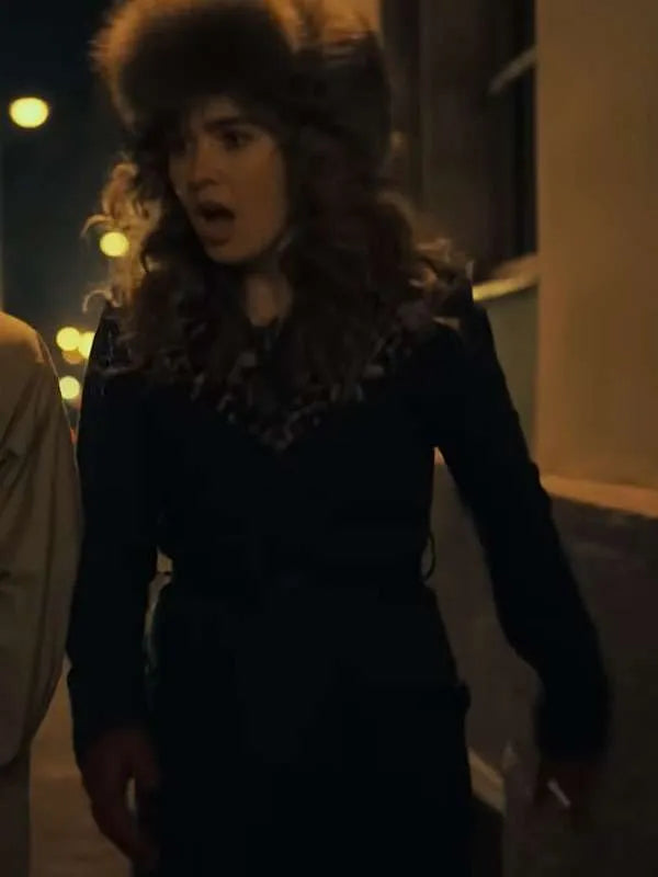 Haley Lu Richardson Ponies Black Wool Coat