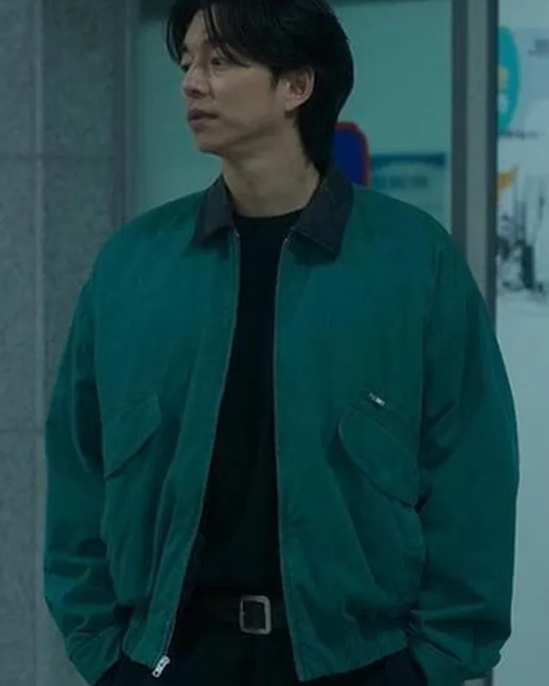 Gong Yoo The Trunk Tv Series Green Cotton Jacket