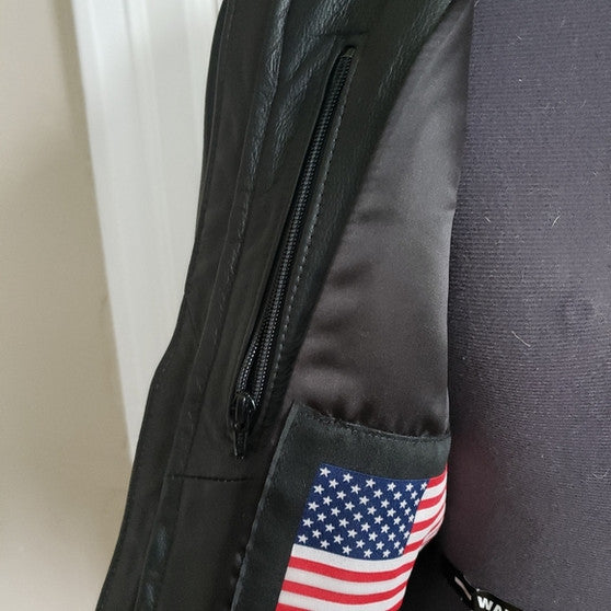 Harley Davidson American Flag Leather Jacket