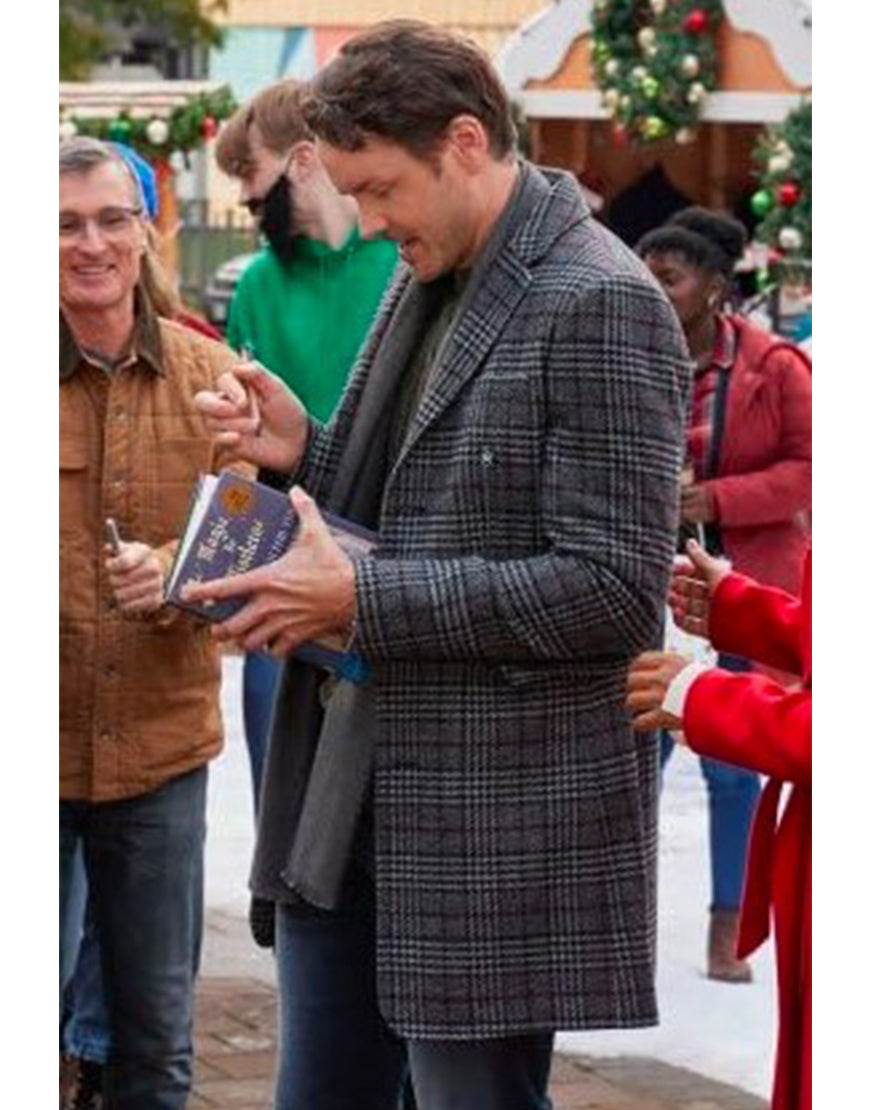 Magic In Mistletoe 2023 Paul Campbell Plaid Coat