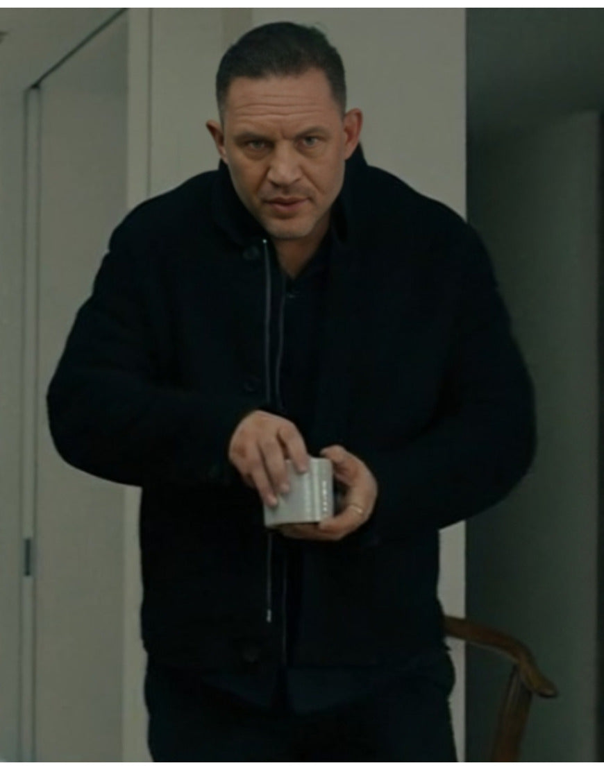 MobLand 2025 Tom Hardy Black Jacket