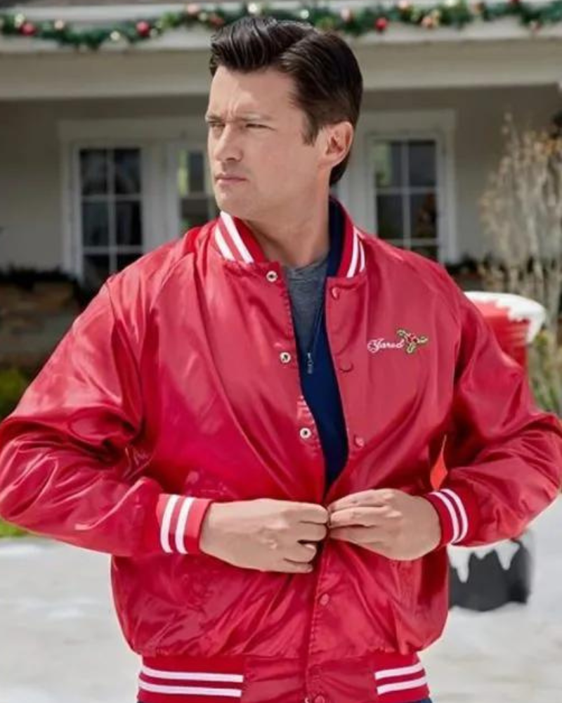 Haul Out The Holly Lit Up Wes Brown Red Varsity Jacket