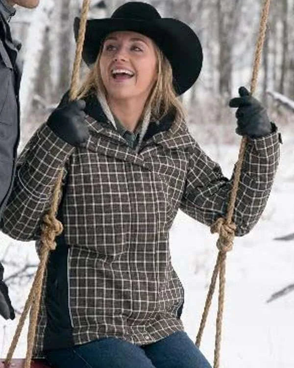 Heartland Amy Fleming Amber Marshall Plaid Jacket