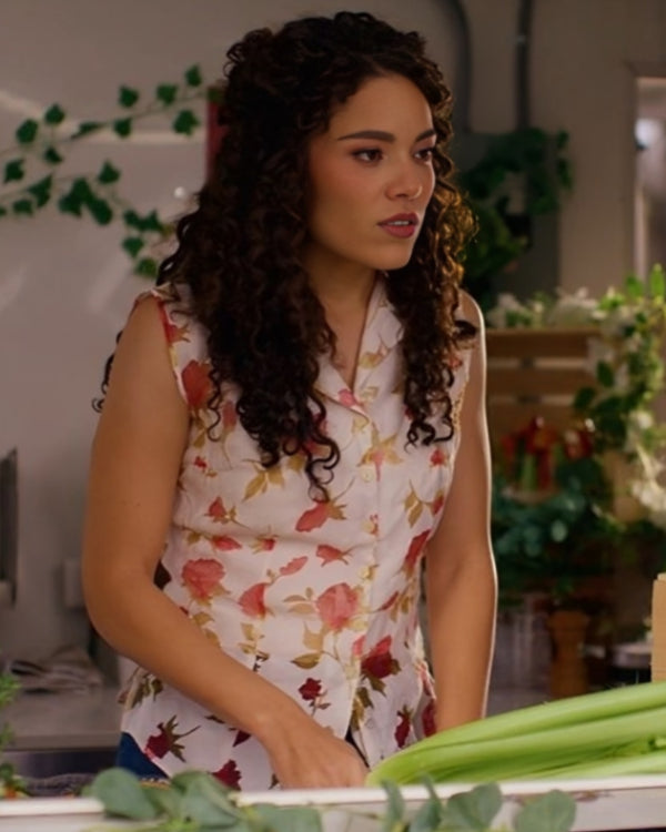 Hearts Around the Table: Kiki’s Fourth Ingredient Kathryn Davis Floral Shirt