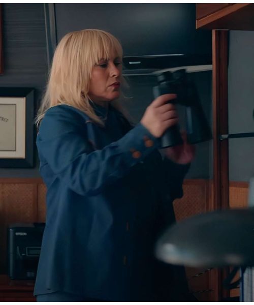 High Desert 2023 Patricia Arquette Blue Jacket