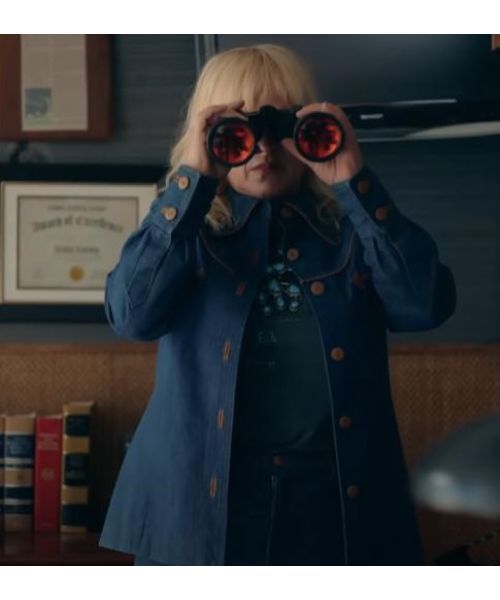 High Desert 2023 Patricia Arquette Blue Jacket