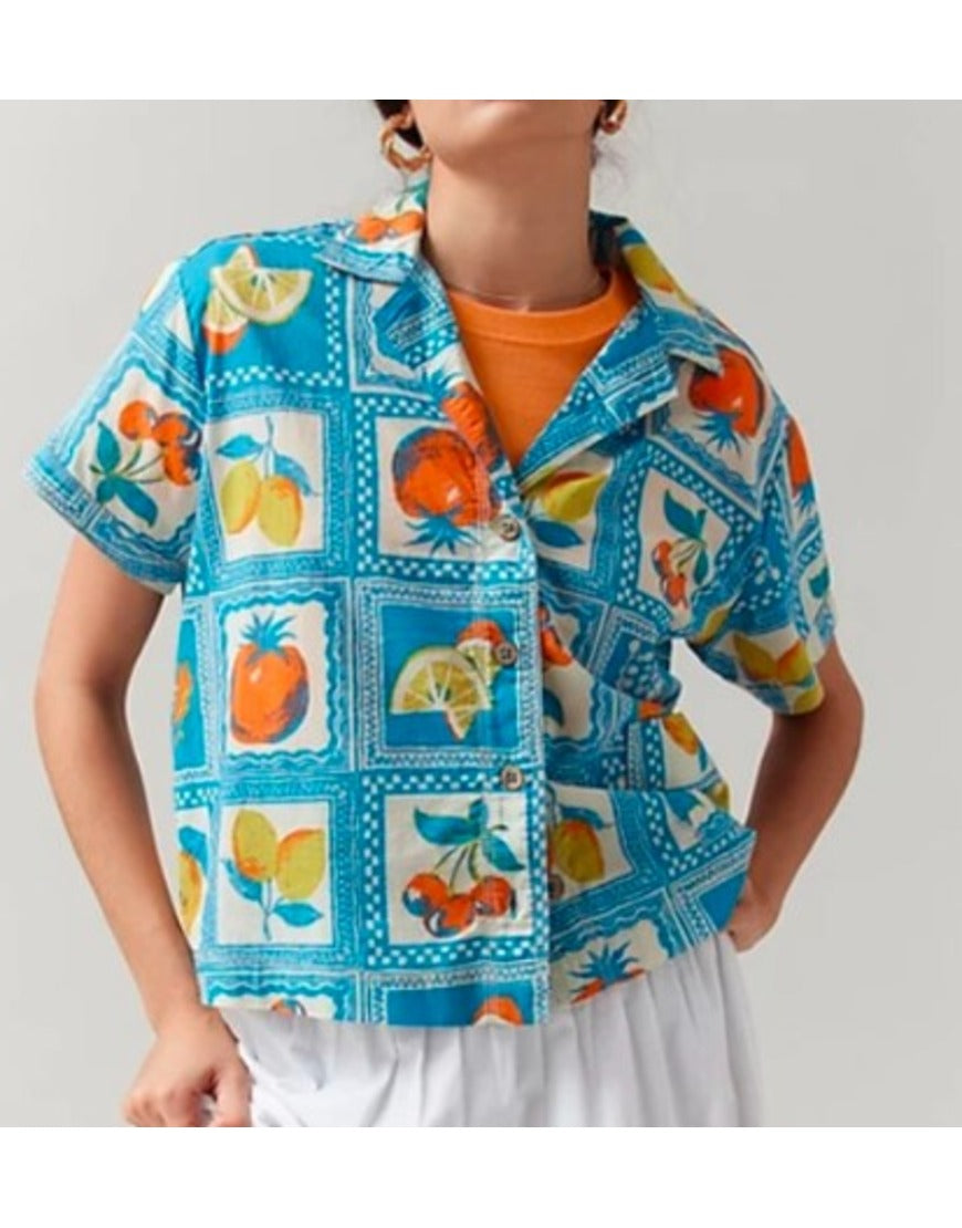 High Potential 2025 Amirah J Fruit Print Shirt