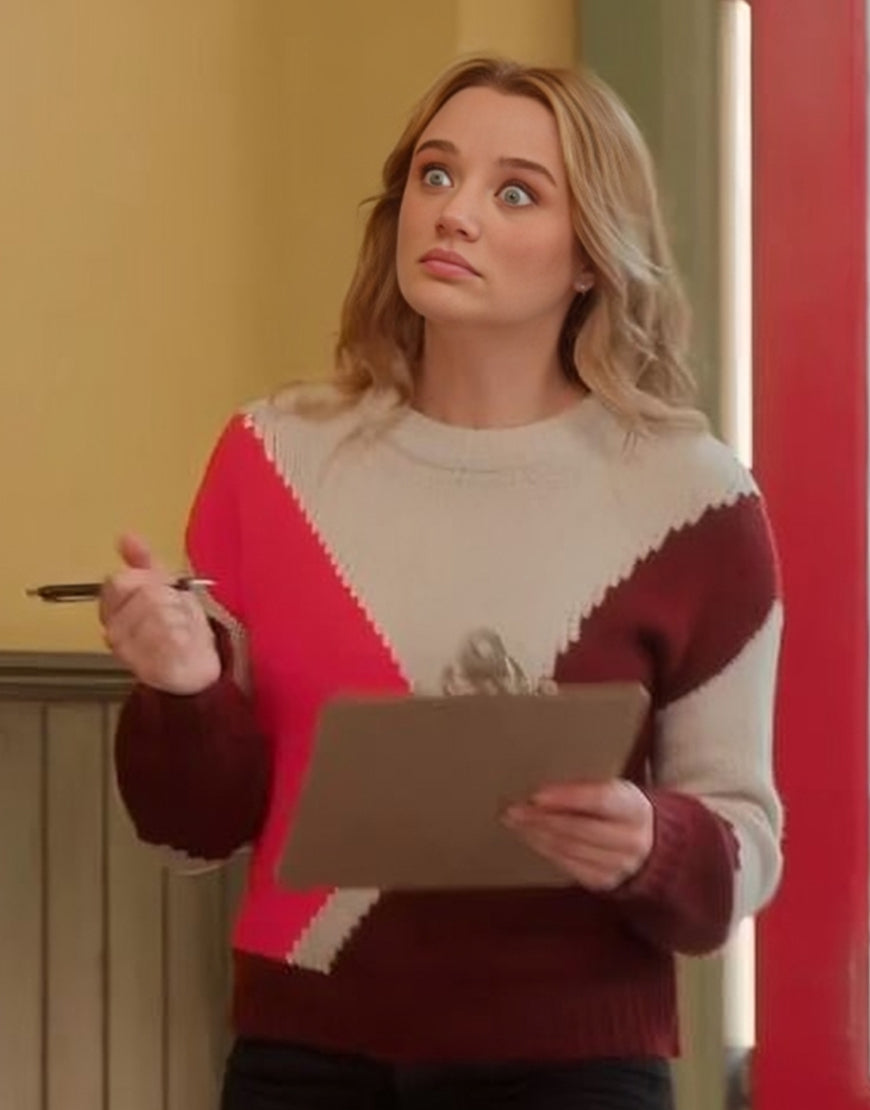 HolidayTouchdownAChiefsLoveStoryAlanaHigmanColorblockSweater