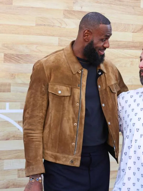 LeBron James Hustle Brown Jacket
