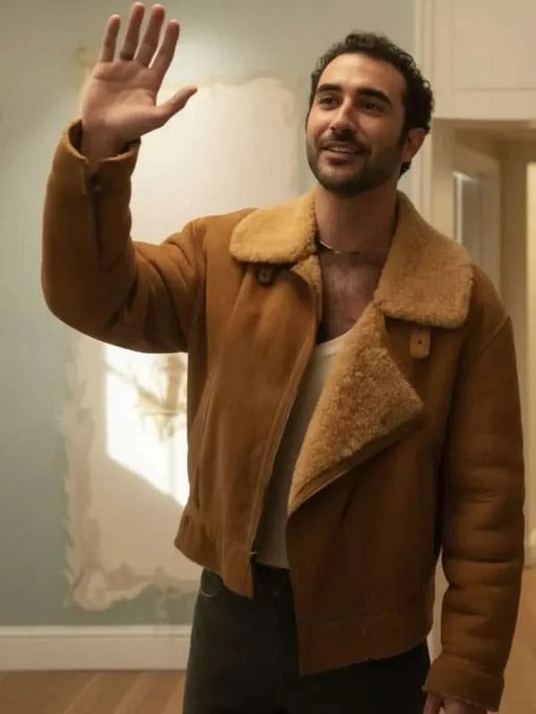I Love LA Jordan Firstman Shearling Leather Jacket