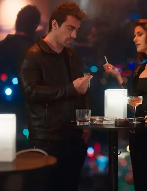 Kenan Sezgin As The Crow Flies S02 Black Leather Jacket