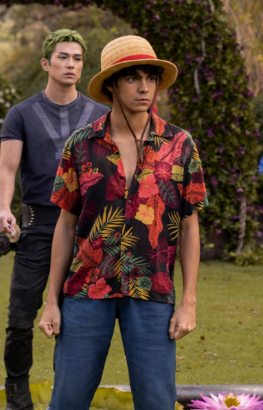 One Piece 2023 Monkey D. Luffy Floral Shirt