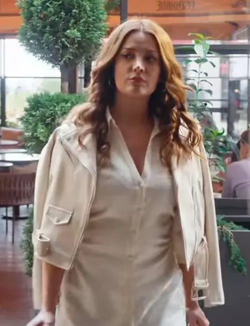 Müge Türkmen As The Crow Flies White Crop Jacket