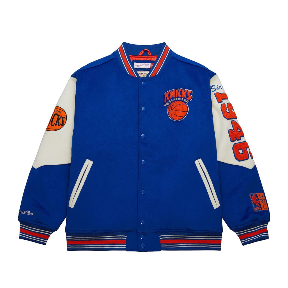Mitchell & Ness Knicks Team History Varsity Jacket