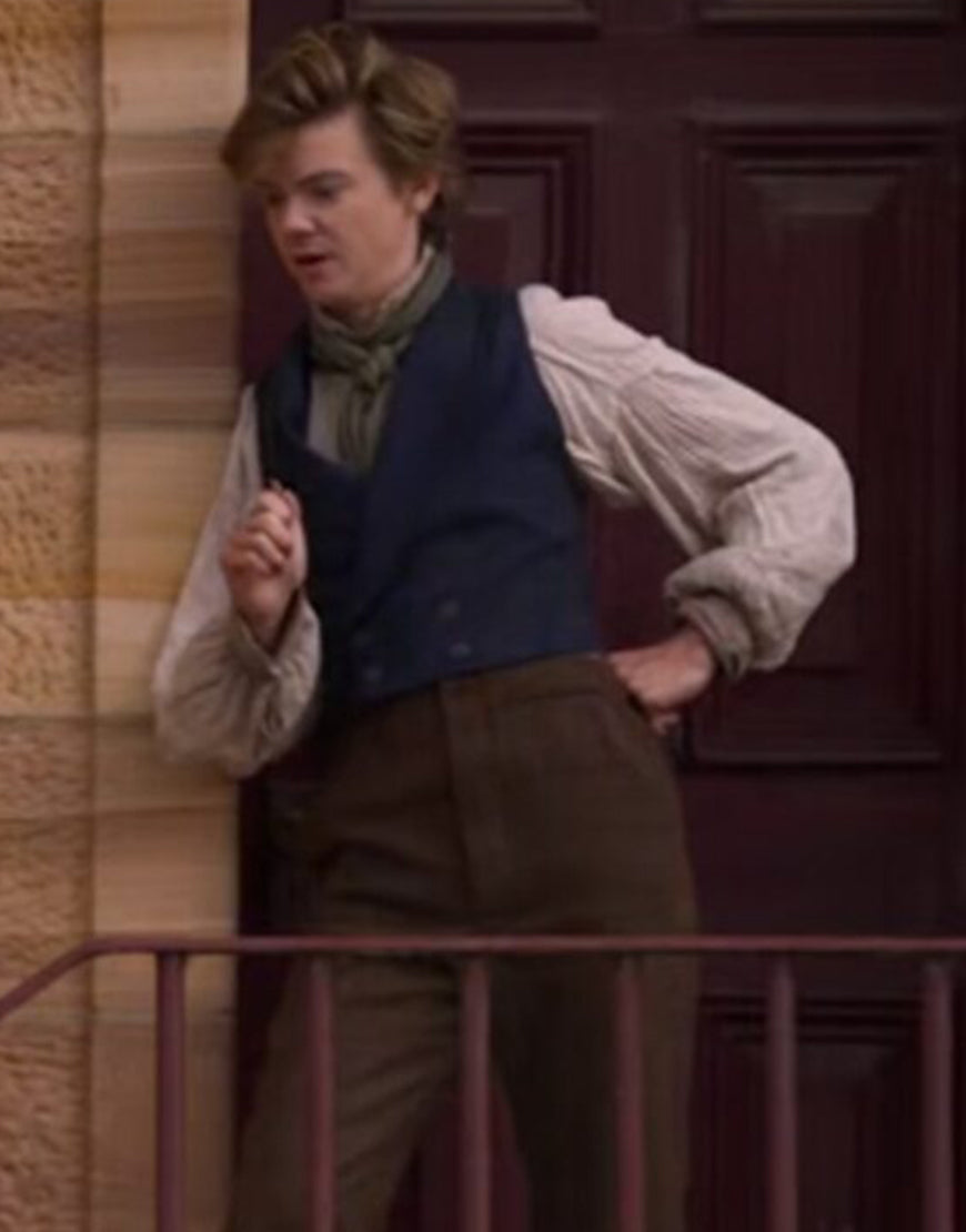 The Artful Dodger 2023 Thomas Brodie Sangster Blue Vest