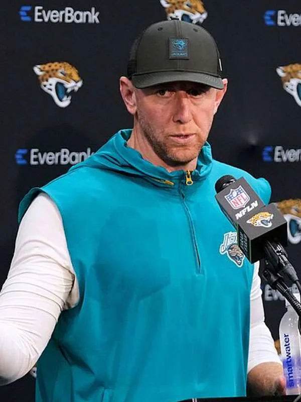 Jacksonville Jaguars Liam Coen Blue Vest