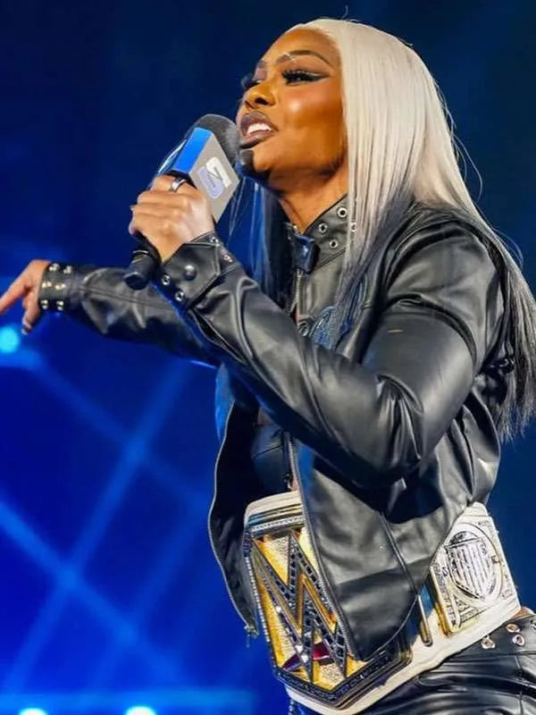 Jade Cargill Smackdown Black Leather Jacket