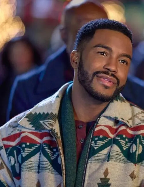 Fletcher Christmas With A Kiss Printed Blazer