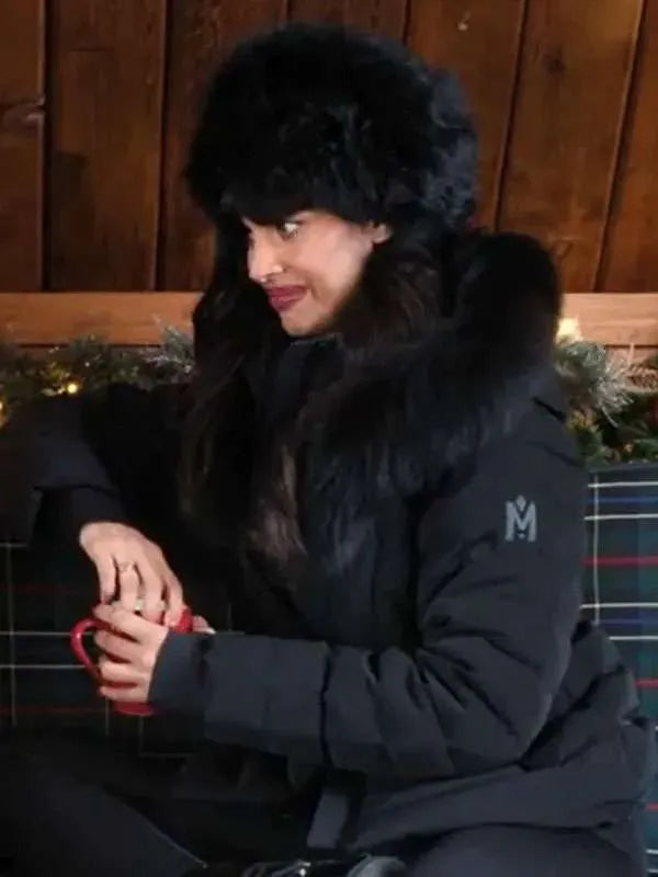 Jameela Jamil A Merry Little Ex Mas Puffer Jacket