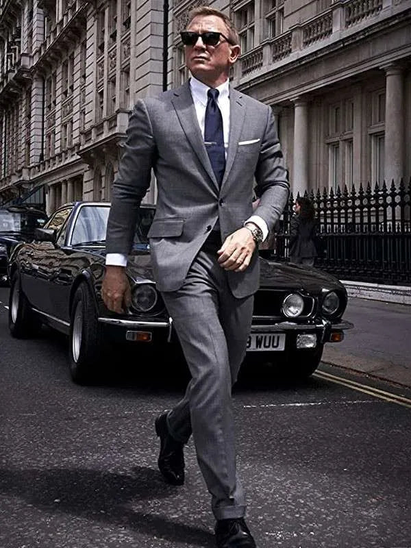 James Bond No Time To Die Grey Suit