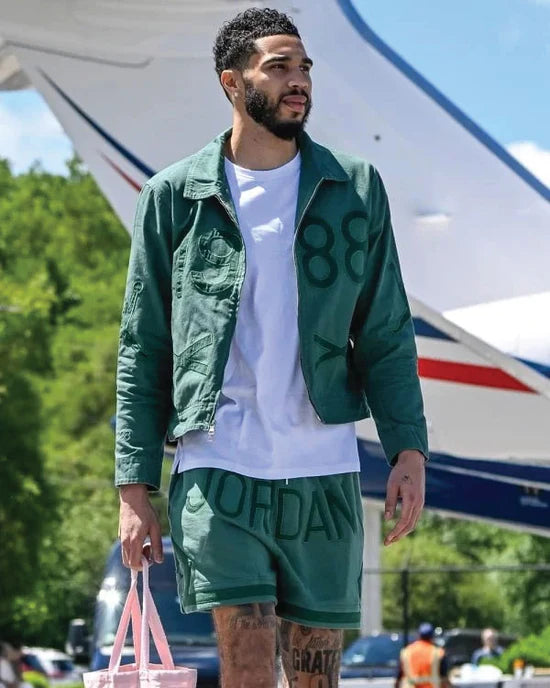 Jayson Tatum Jordan x Nina Chanel Abney Green 1988 Jacket