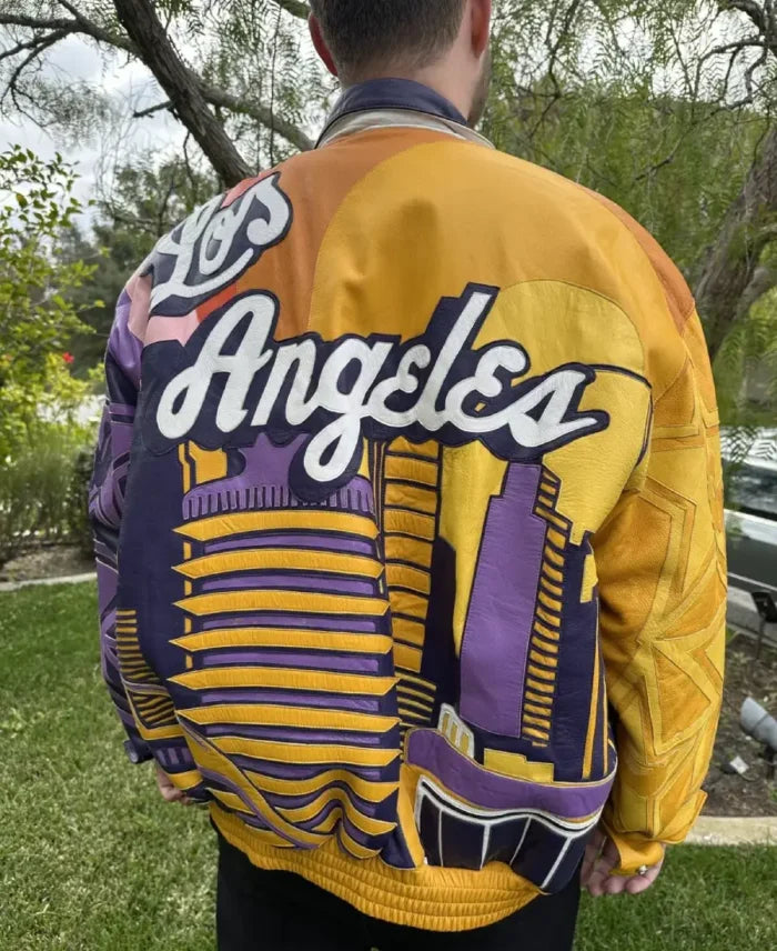 Jeff Hamilton LA Lakers 2004 Leather Jacket