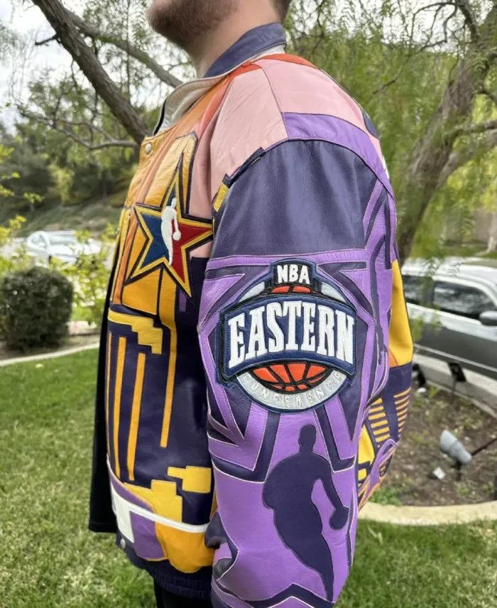 Jeff Hamilton LA Lakers 2004 Leather Jacket