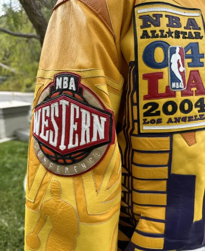 Jeff Hamilton LA Lakers 2004 Leather Jacket