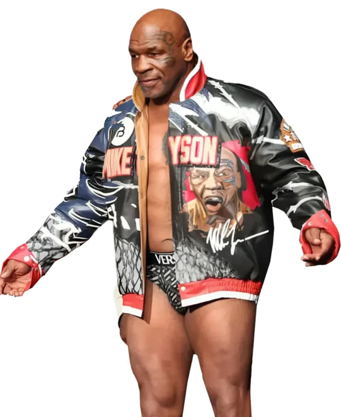 Jeff Hamilton Mike Tyson Iron Mike Leather Jacket