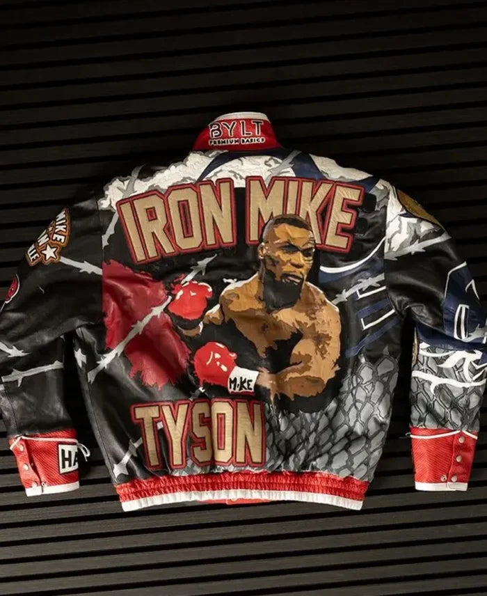 Jeff Hamilton Mike Tyson Iron Mike Leather Jacket