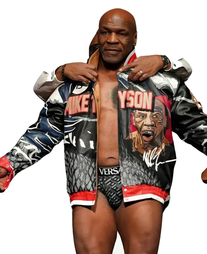 Jeff Hamilton Mike Tyson Iron Mike Leather Jacket