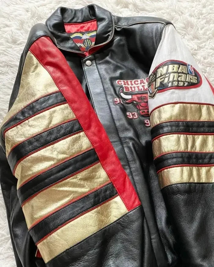 Jeff Hamilton NBA Chicago Bulls 5 Times Champion Jacket