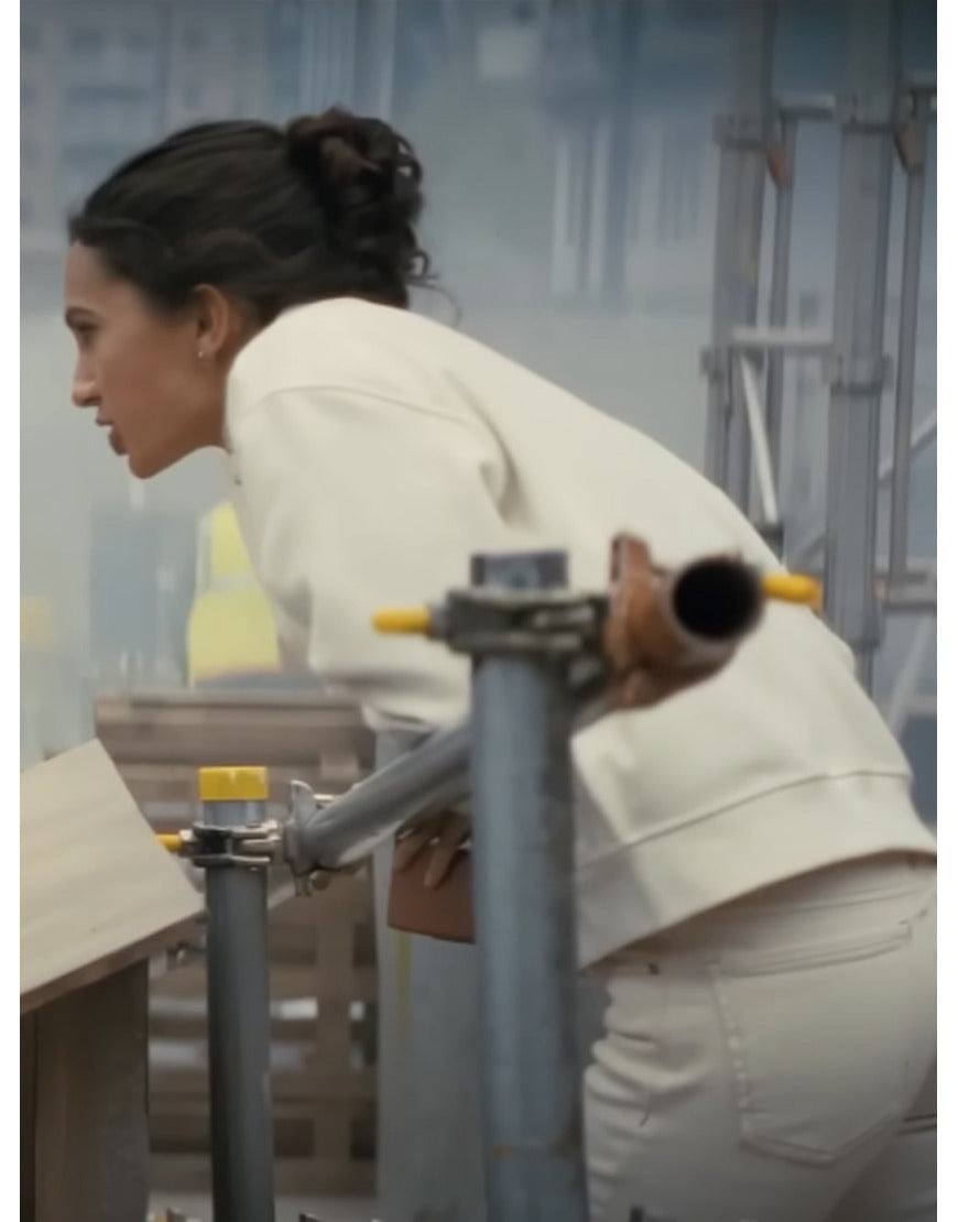 A Working Man 2025 Arianna Rivas White Jacket