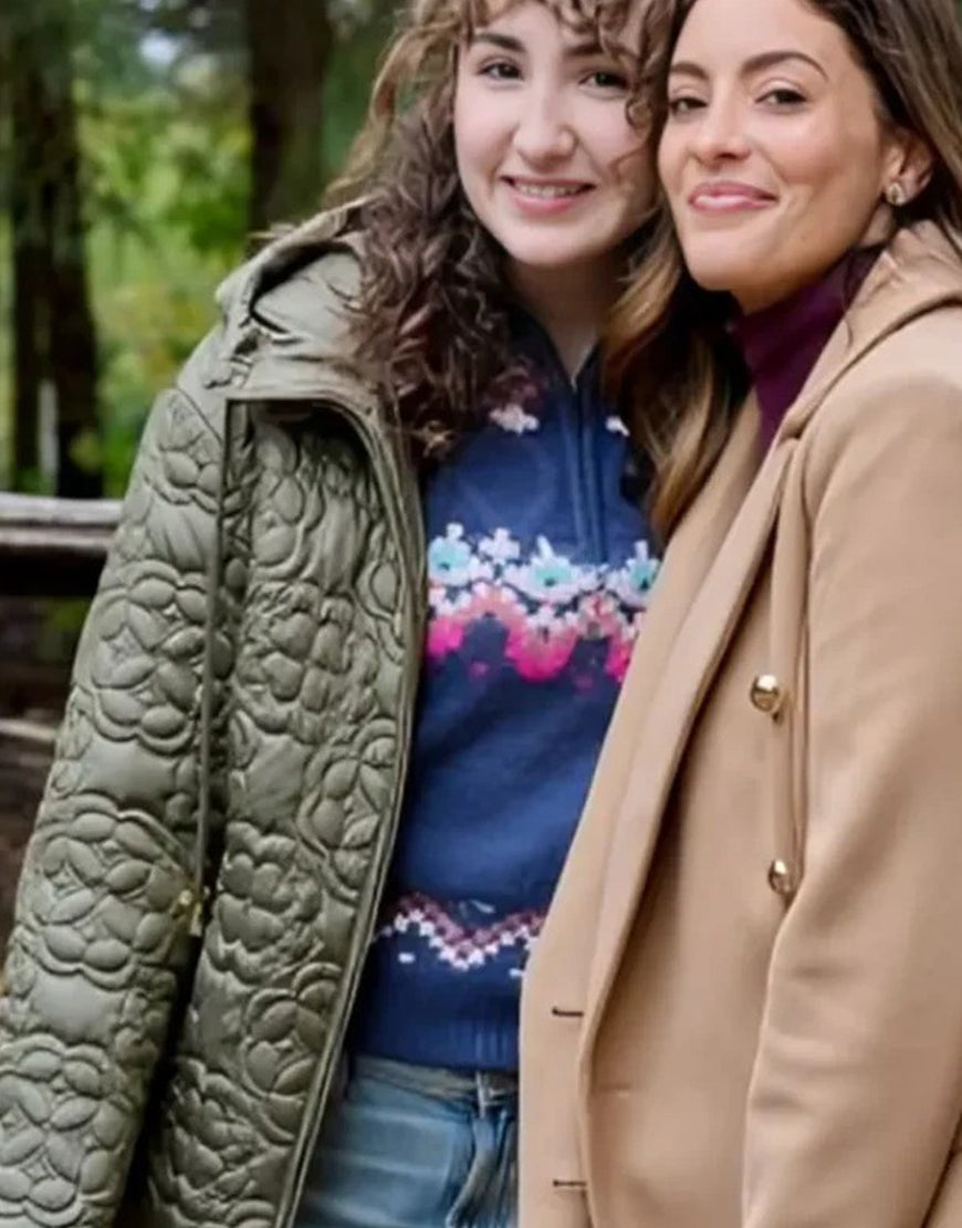 JennyFilmADanceInTheSnow2024VanessaBurghardtGreenFloralHoodedJacket